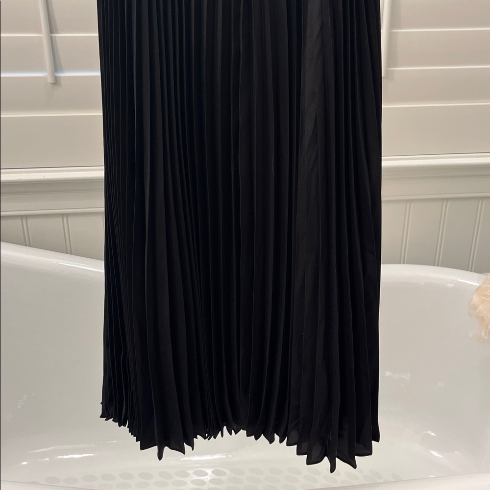 Banana Republic Classic Black Midi Dress with back cutout - Picture 9 of 14